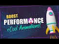 Deferred loading animations Improved performance cool effects