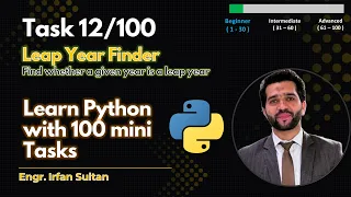 Leap Year Program in Python Task - Learn Python programming with 100 mini tasks