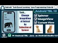 Android TBL Java Task 10 Set image in ImageView from Spinner Selection Android Studio Tutorial