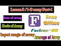 1-D array in fortran Array in fortran Fortran IDE Array Structure