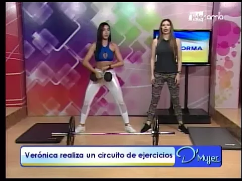 Verónica realiza un circuito de ejercicios