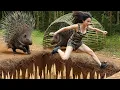 Download Lagu 72 Hours Survival Alone: Shocking Porcupine Trap in the Dark Jungle