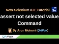New Selenium IDE - Part 34