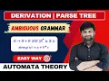 Ambiguous Grammar Ambiguity in CFG with Example TOC FLAT TAFL COMPILER