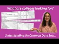 What are colleges looking for Understanding where you fall in the common data sets