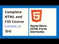 Some more HTML Form elements Tutorial 23