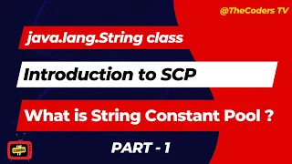 String Constant Pool in java lang String class SCP String Class TheCoders TV