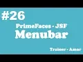 PrimeFaces - JSF Tutorial Menu Bar in PrimeFaces using Netbeans IDE Part-26