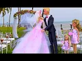 Download Lagu Barbie Girl Wedding Dress and Hairstyle Routine l Play Toys