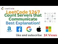 LeetCode 1267 Count Servers that Communicate - Algorithm Explained With Java Solution Examples