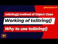 java lang package Object Class to String method toString method in Java TheCoders TV