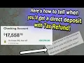 IRS Refund Update - Processing Date Appeared on Tax Transcript