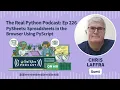 PySheets Spreadsheets in the Browser Using PyScript Real Python Podcast