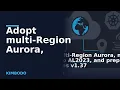 Adopt multi Region Aurora migrate Lambda to AL2023 and prepare for Kubernetes v1 37