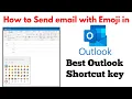 How to add emoji in outlook email How to type emoji in outlook Outlook emoji Outlook sticker