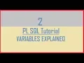 Tutorial 2 Pl Sql Variables Explained