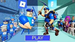 FORTNITE BARRY Team Vs ROBLOX BARRY Team in BARRY'S PRISON RUN! New Scary Obby (#Roblox)