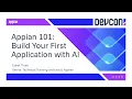 Workshop Appian 101 - Build Your First Application with AI