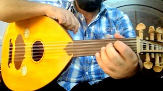 تعلم عزف اسهل اغنية خليجية كان ودي نلتقي على العود للمبتدئين بالتفصيل واتس 00962788776508 