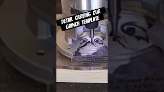 Carving a grinch sign Full on the YouTube channel