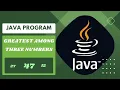 Find greatest number given three numbers java program