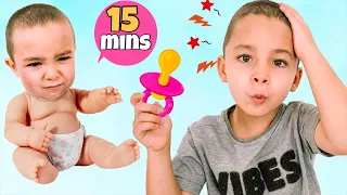 funny pretend play stories for children with toys