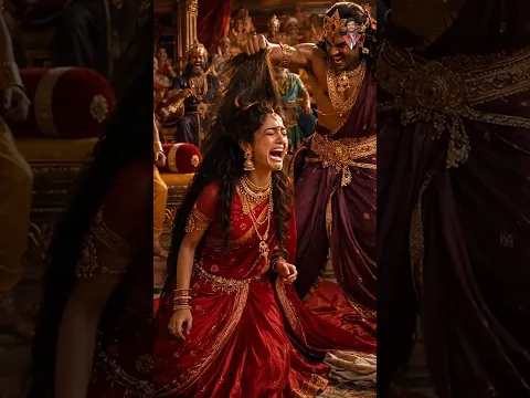 भगवान श्री कृष्ण ने द्रौपदी का चीर हरण क्यों रोका😱 #mahabharat #rakshabandhan #ytshorts