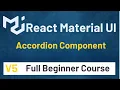 How To Use Material UI Accordion Component In React Tutorial Material UI V5