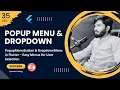 35 - PopupMenuButton DropdownMenu in Flutter