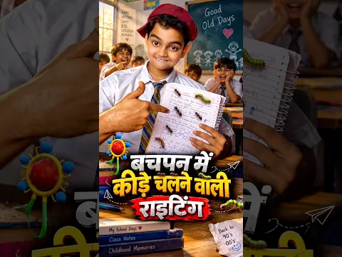 Bachpan Mein Hamari Writing Aisi Hi Kyun Hoti Thi? 😂✍️#shorts
