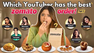 YOUTUBERS Sent Me Their *Zomato Orders* ๐๐ & I Tried Them All