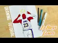 How to draw Lebron James with crown King James How to draw Lakers players