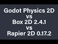 GodotPhysics2D vs Box2D 2 4 1 vs Rapier2D 0 17 2