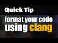 How to format your code