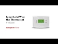 Mount and Wire the RTH2300 Thermostat