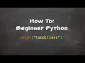 How To Beginner Python - Part 4