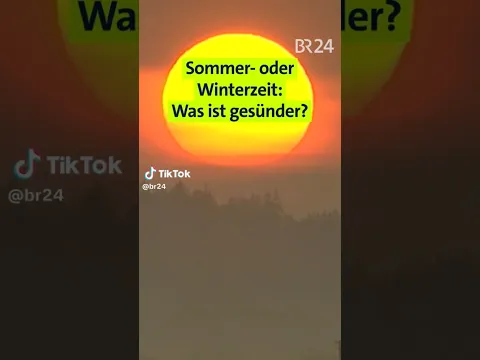 Sommer- oder Winterzeit: Was ist eigentlich gesünder? | BR24 #Shorts