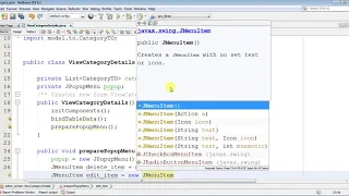 Create Popup Menu