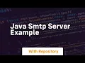 java smtp server example