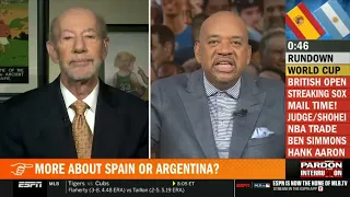 Pardon The Interruption Wilbon on Spain beat Argentina to win World Cup OKC trade Lu Dort to Hawk