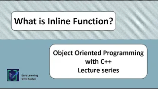 What is inline function OOP using C