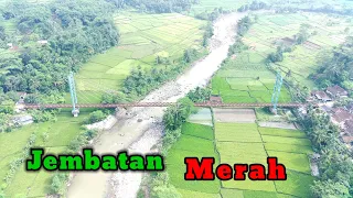 Jembatan Merah Sukabumi Penghubung Kecamatan Cikembar & Jampang Tengah | Cinematic Drone 4K