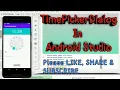 How to implement Time Picker Dialog in Android Studio TimePickerDialog Techno Trak