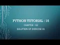Python Tutorial 16 Exercise 01 Solution Split Method Exercise Solution