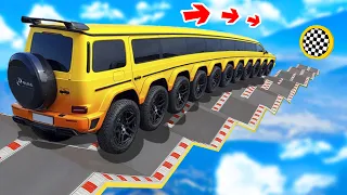 СМОЖЕТ ЛИ МОНСТР-ТРАК ПРОЕХАТЬ ПО СТУПЕНЬКАМ ПЕРЕВЕРНУТОЙ ЛЕСТНИЦЫ В ГТА 5 ? - ЭКСПЕРИМЕНТ В GTA 5