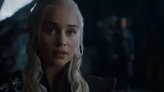 اول لقاء وحديث بين جون سنو ودينيريس تارغيرين قيم اوف ثرونز 