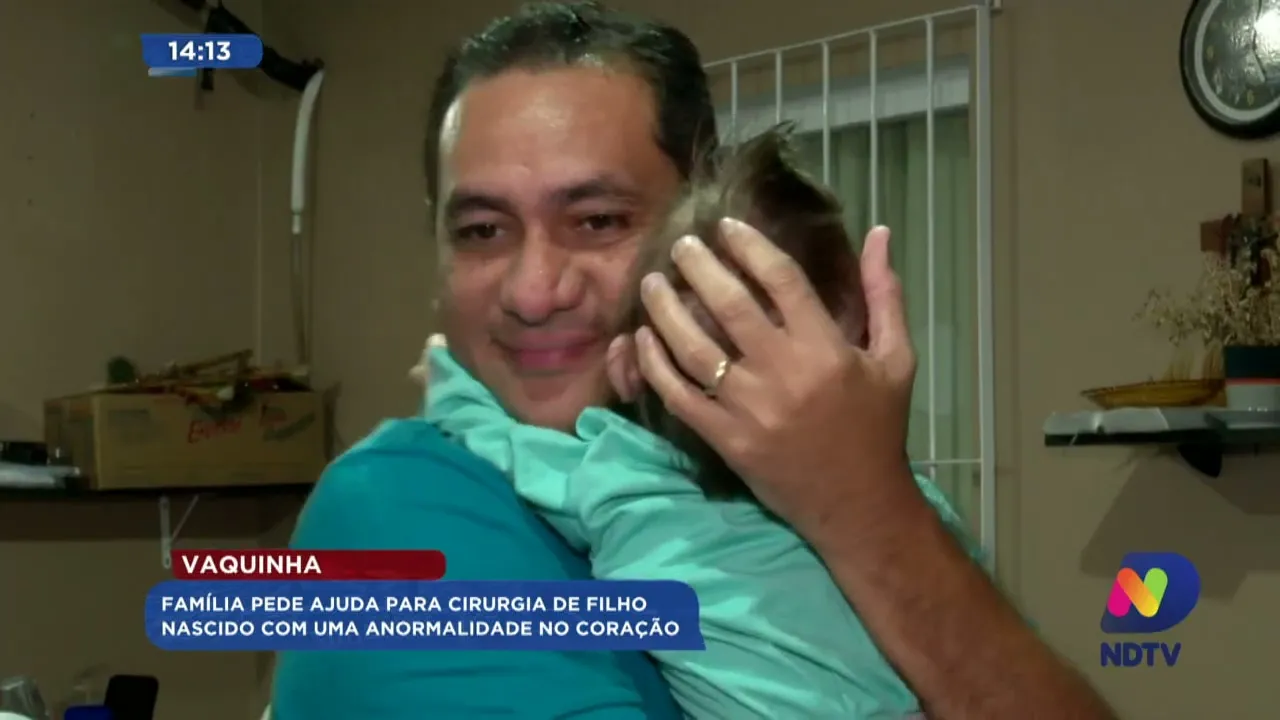 Vaquinha: família pede ajuda para cirurgia de filho nascido com uma anormalidade no coração