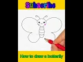 How to draw a butterfly drawing