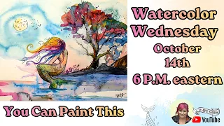 Weeping Mermaid | Easy Watercolor Beginner