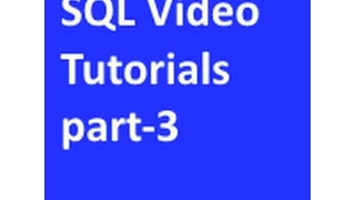 Component of SQL part sql tutorial part-3